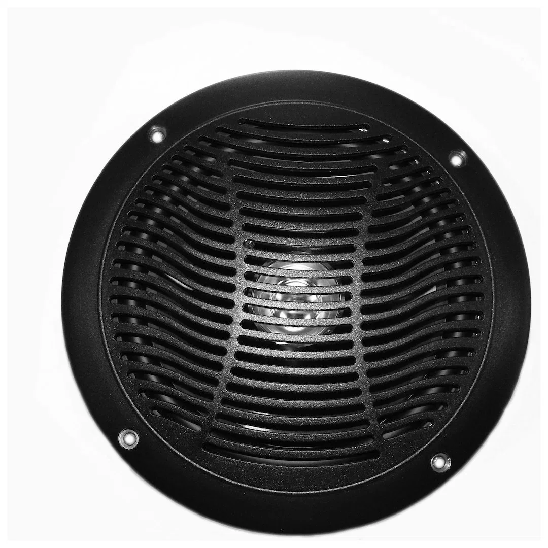 RV610-4BK – PQN ENTRPRIS Speaker, 6 Inch Dual Cone Design 15 Watt RMS/ 30 Watt Maximum Frequency Response: 65 Hertz T...